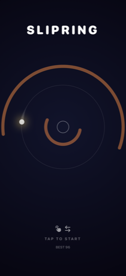 The menu, playing itself as a demo